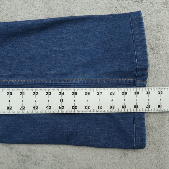 J. Crew Jeans Women's Size 30 Blue Mid-Rise High-Heel Flare Denim 31" Inseam - Picture 4 of 16